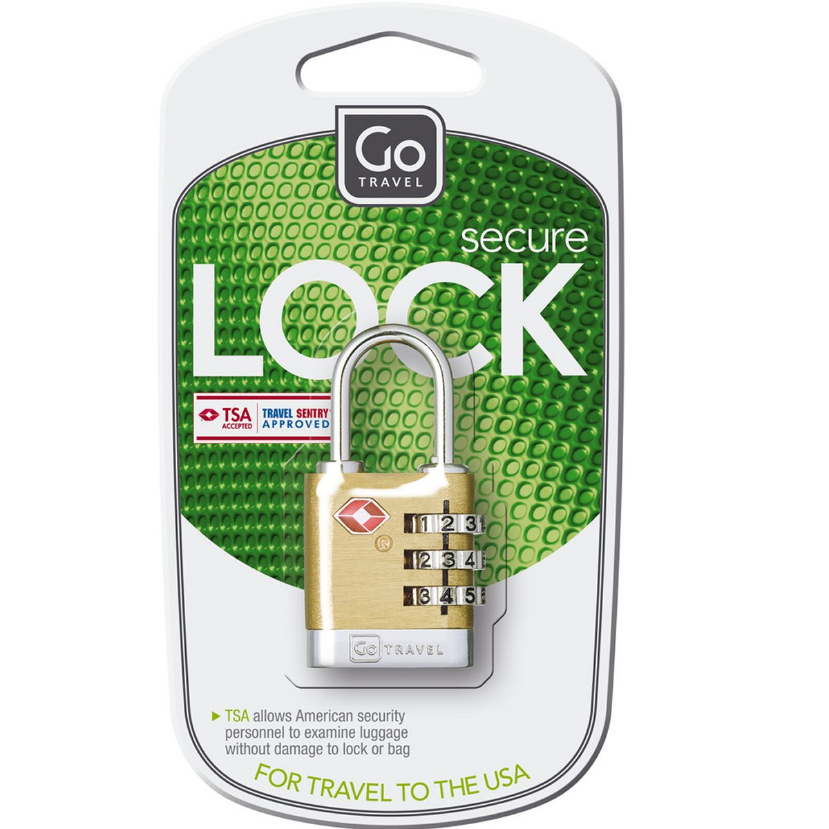 Travel Sentry Lock in Brass von Go Travel