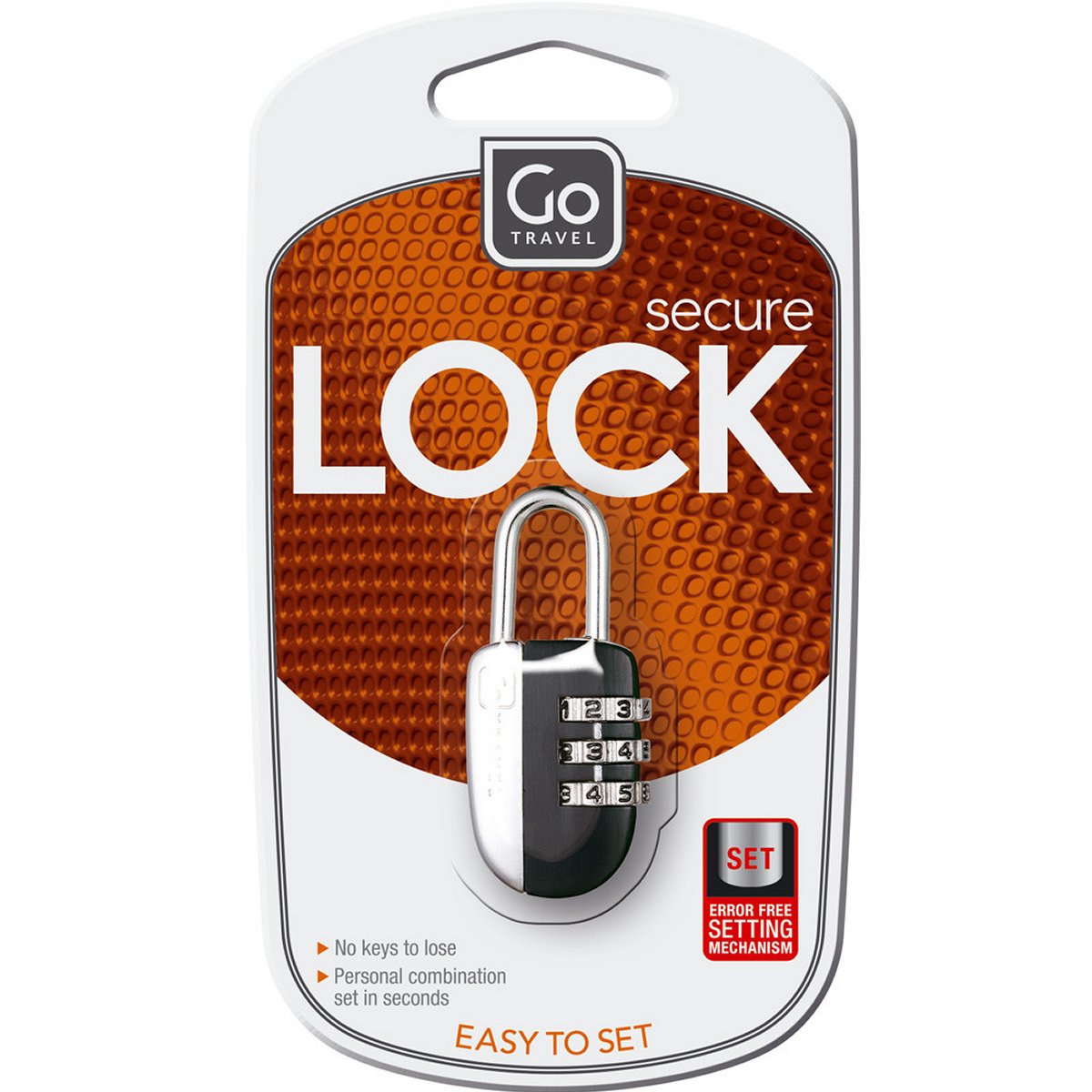 Zahlenschoss - No Key Padlock von Go Travel