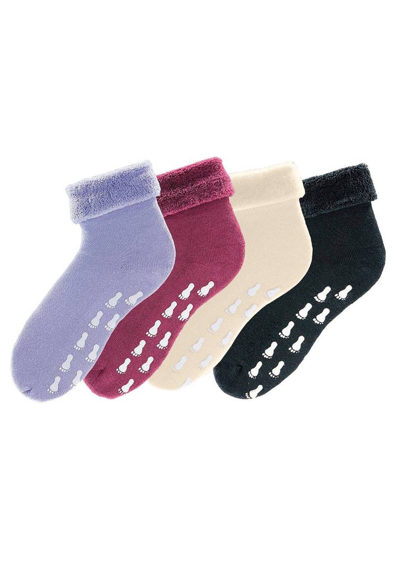 Go in ABS-Socken, (Packung, 4 Paar), mit Antirutschsohle und Vollfrottee von Go in