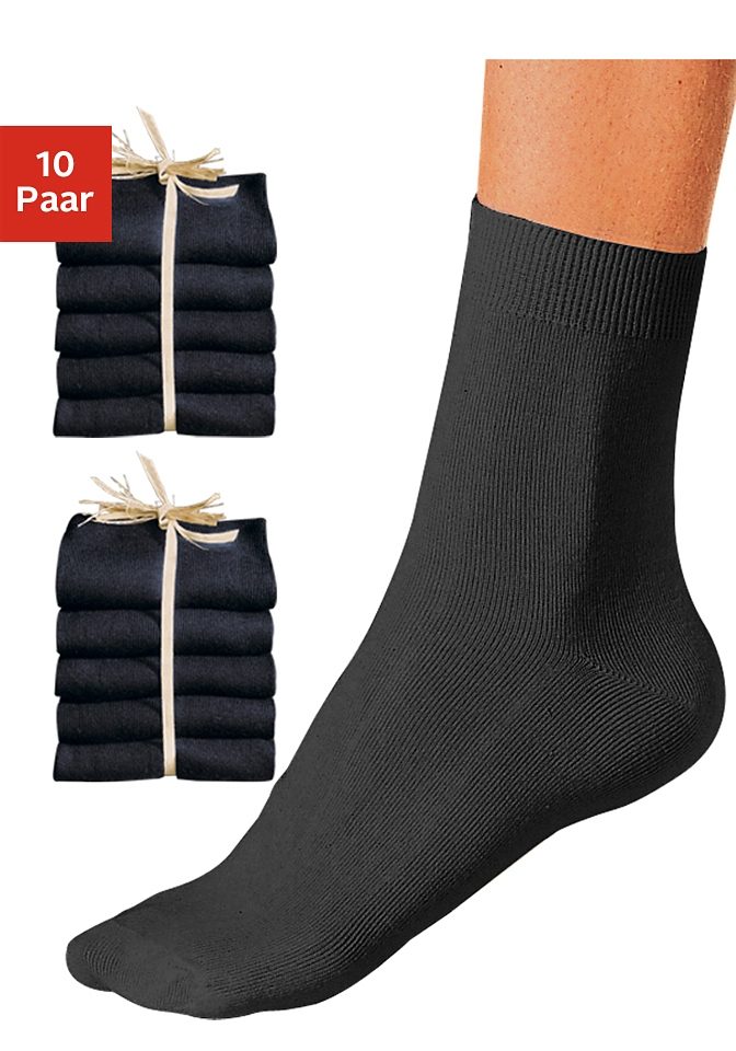 Go in Basicsocken, (Packung, 10 Paar), unifarben von Go in