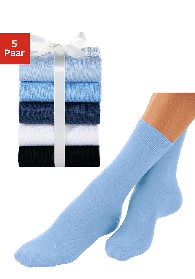 Go in Basicsocken, (Packung, 5 Paar), unifarben von Go in