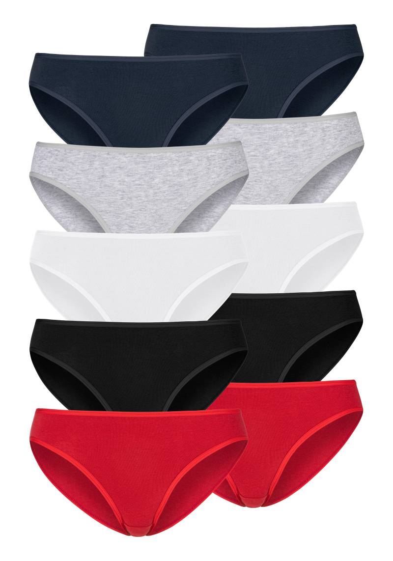 petite fleur Bikinislip, (10er-Pack), aus elastischer Baumwolle von PETITE FLEUR