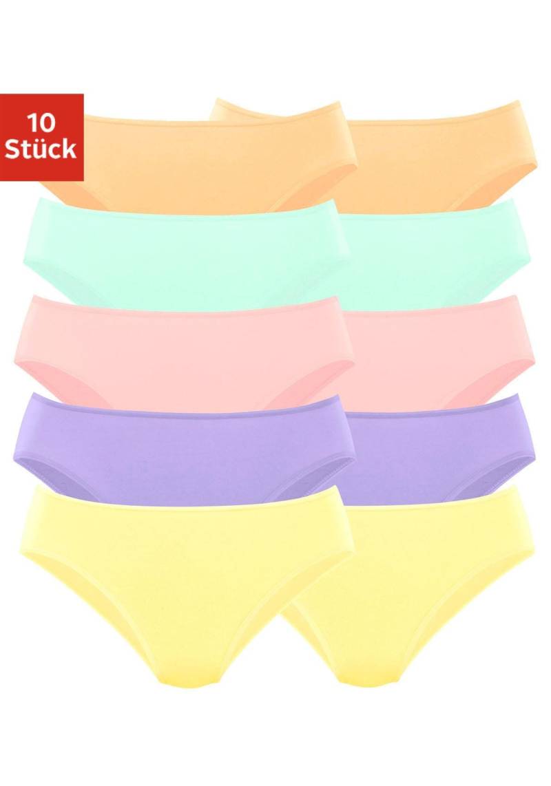 petite fleur Bikinislip, (10er-Pack), aus elastischer Baumwolle von PETITE FLEUR