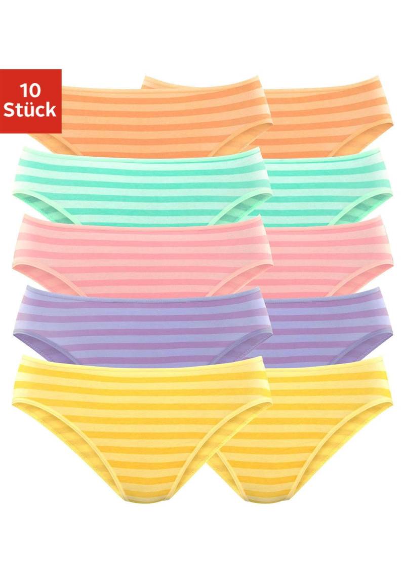 petite fleur Bikinislip, (10er-Pack), aus elastischer Baumwolle von PETITE FLEUR