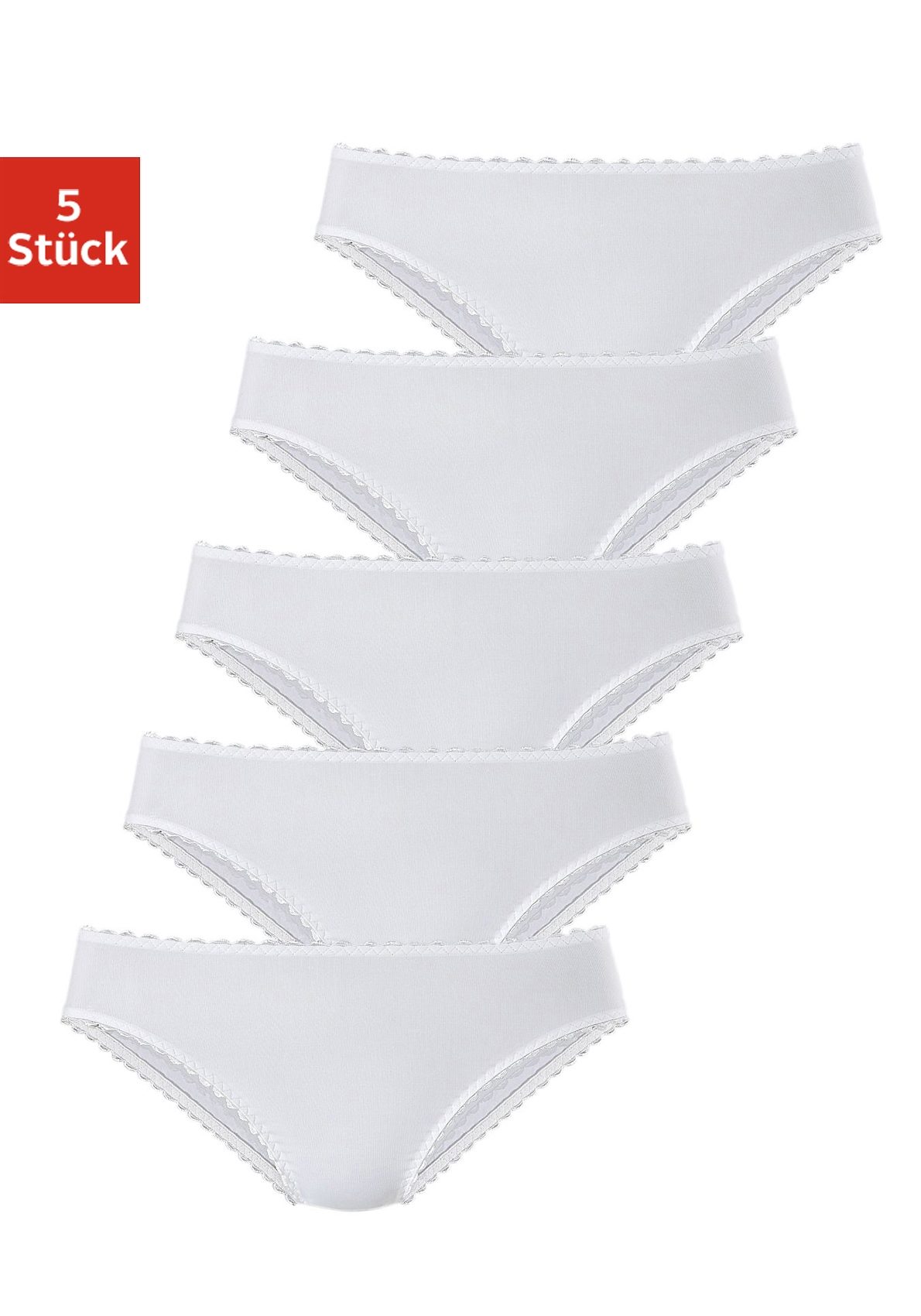 petite fleur Jazz-Pants Slips, (Packung, 5 St.), aus weicher Microfaser von PETITE FLEUR