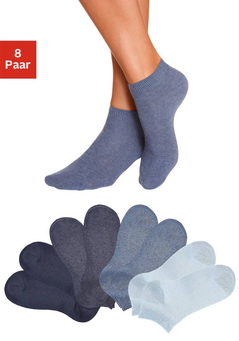 Go in Kurzsocken, (Packung, 8 Paar), uni in Basic Farben von Go in