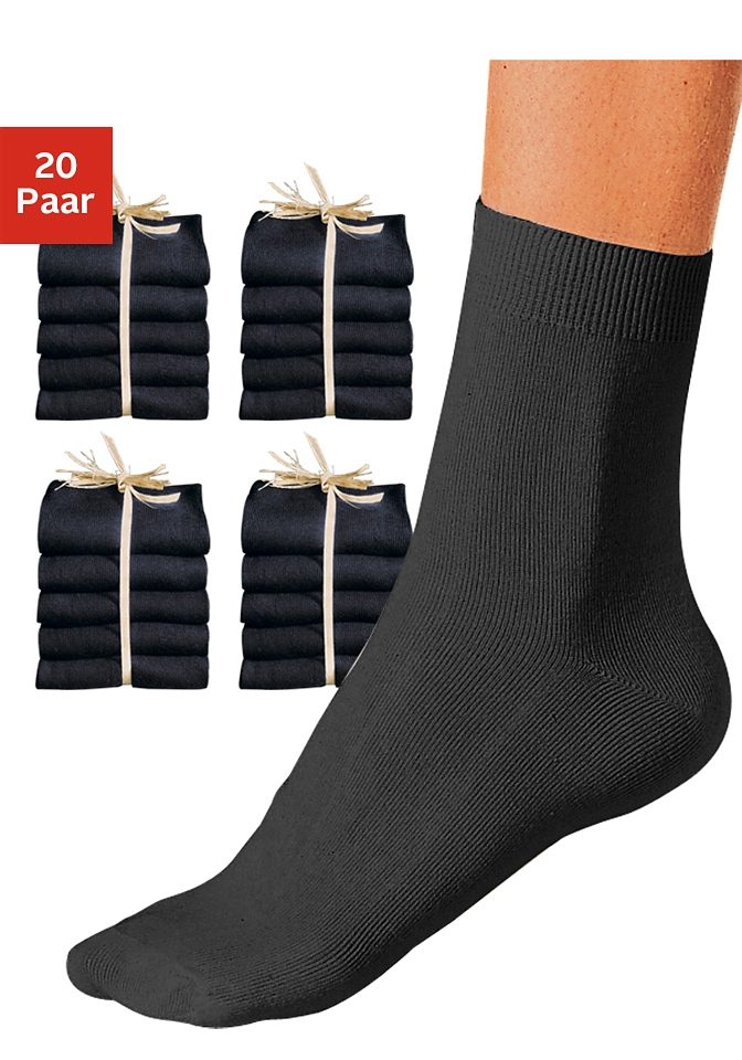 Go in Socken, (Packung, 20 Paar), in der Grosspackung von Go in