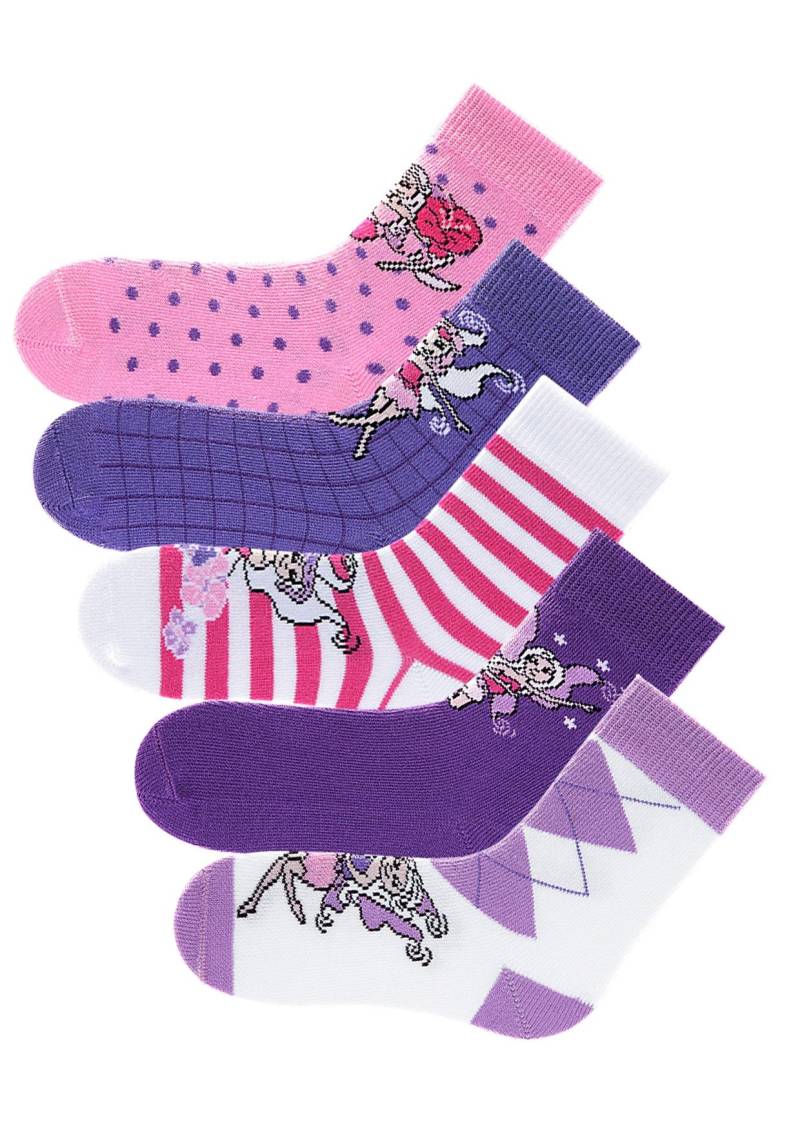 H.I.S Socken, (Packung, 5 Paar), in 5 farbenfrohen Designs von H.I.S