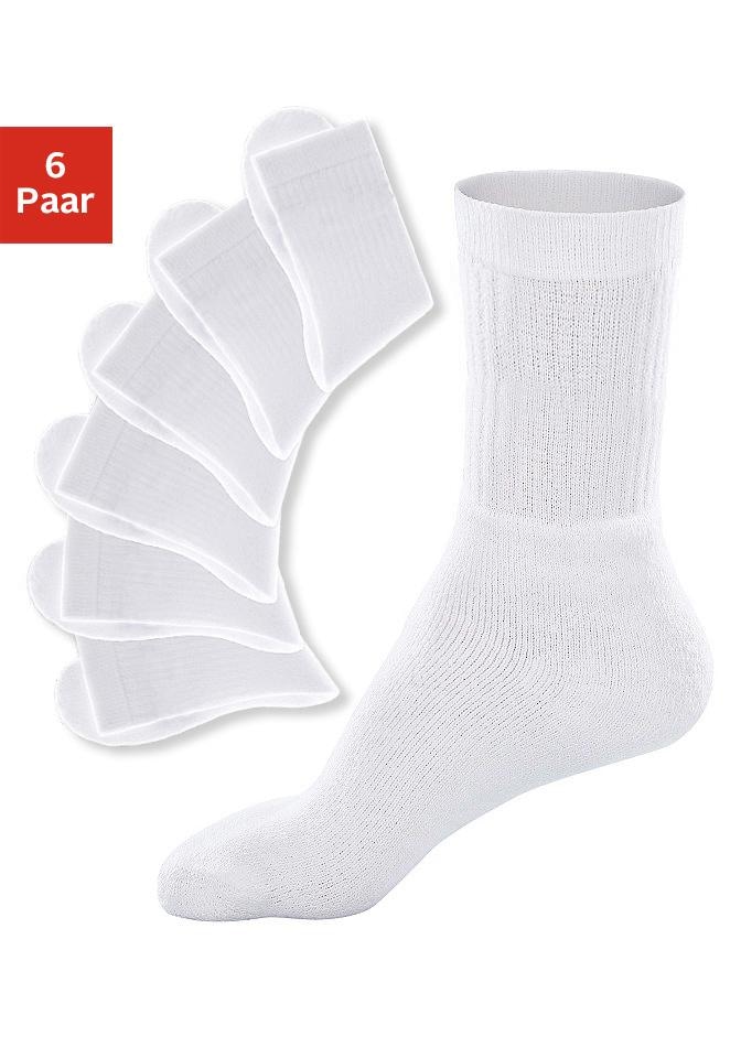 Go in Tennissocken, (Packung, 6 Paar), mit geripptem Schaft von Go in