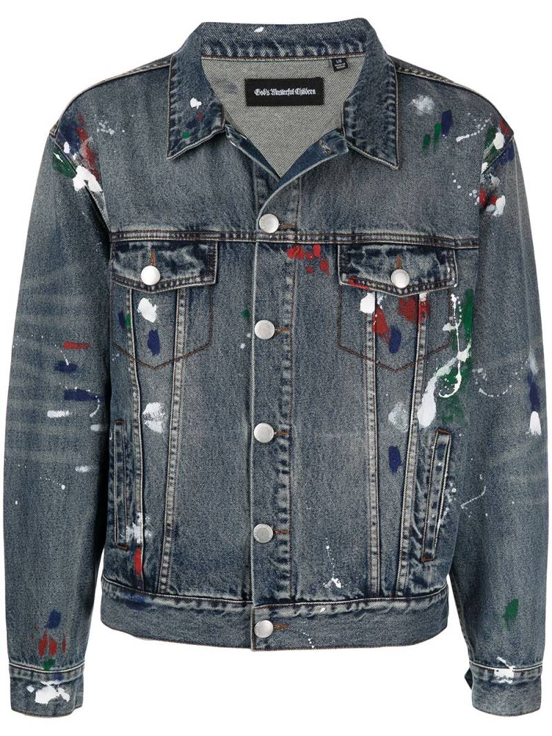 God's Masterful Children Artist denim jacket - Blue von God's Masterful Children