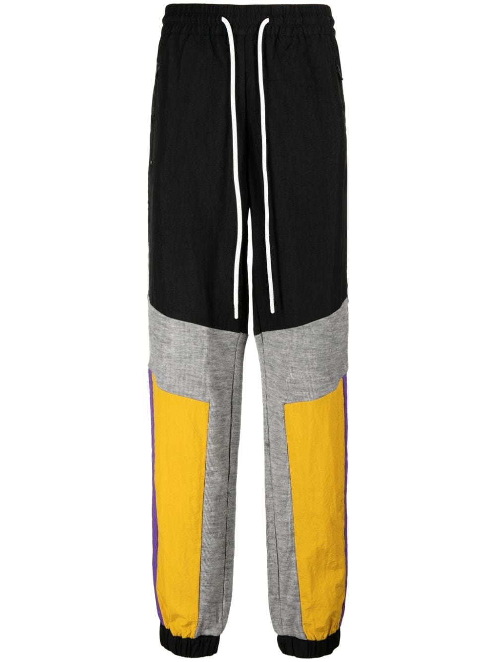 God's Masterful Children colour-block panelled track pants - Black von God's Masterful Children