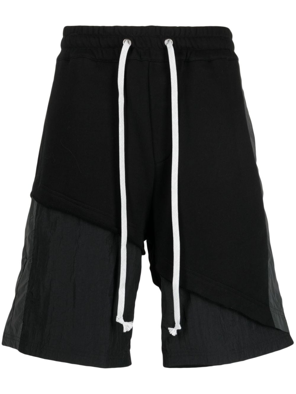 God's Masterful Children panelled knee-length track shorts - Black von God's Masterful Children