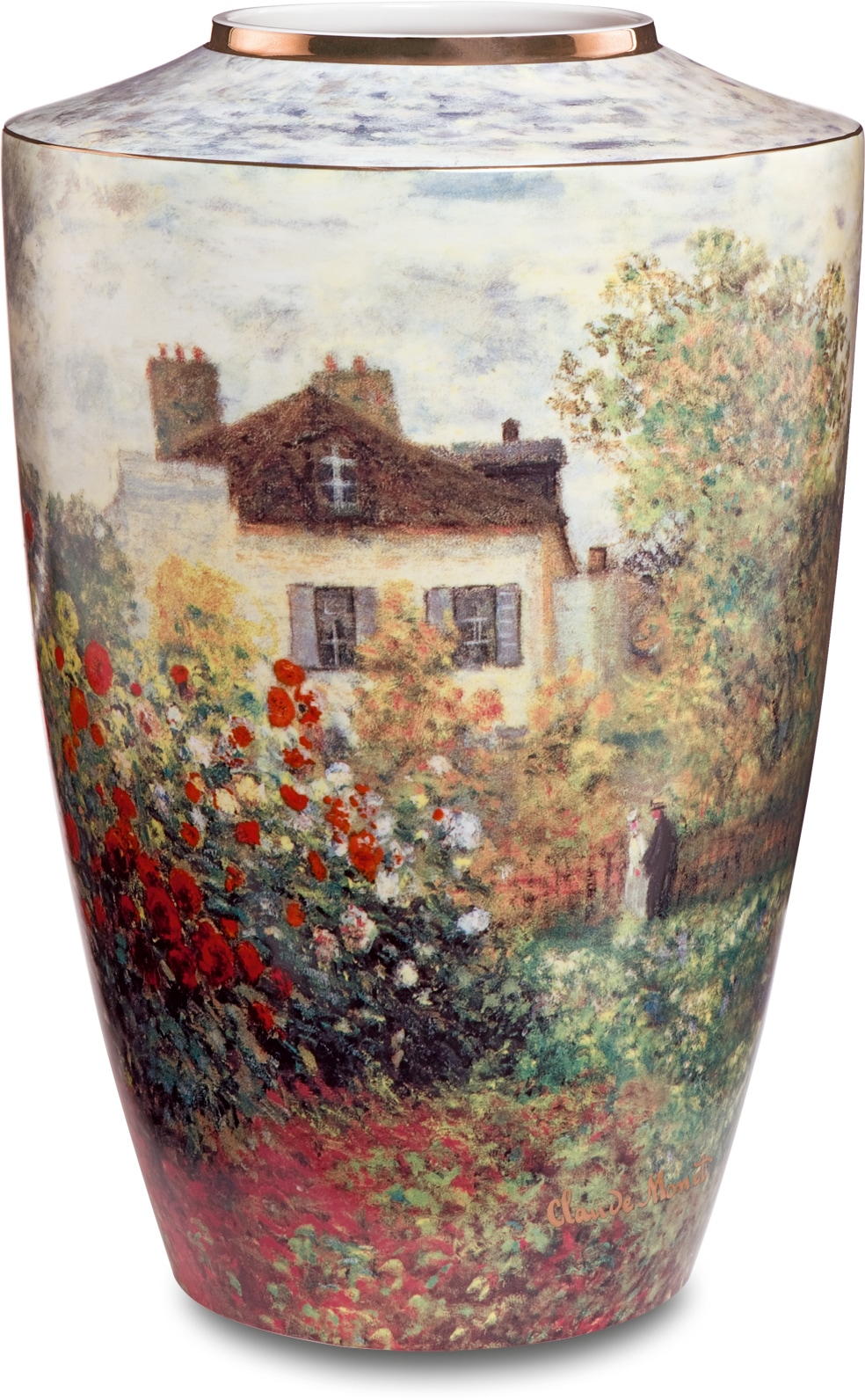 Goebel Tischvase »Vase Claude Monet - "Das Künstlerhaus"«, (1 St.), aus Porzellan, Höhe ca. 24 cm von Goebel