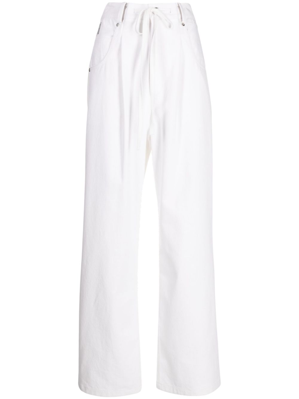 Goen.J contrasting-panel wide-leg trousers - White von Goen.J