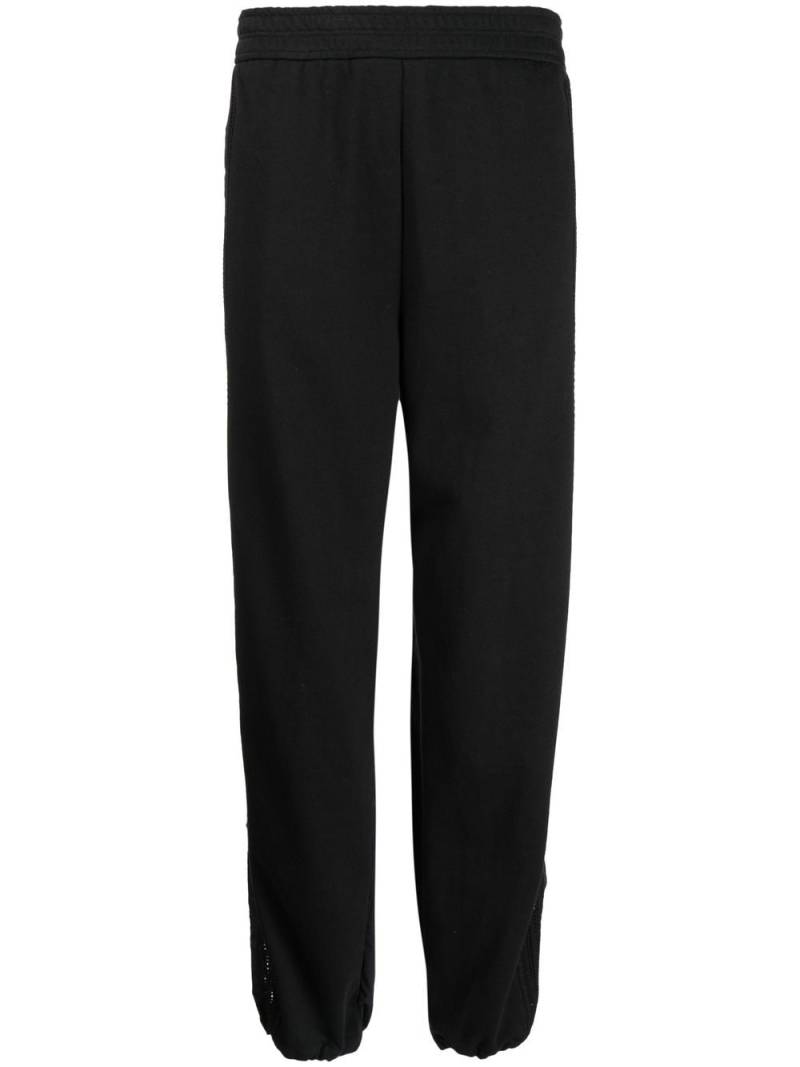 Goen.J cut out-detail track pants - Black von Goen.J