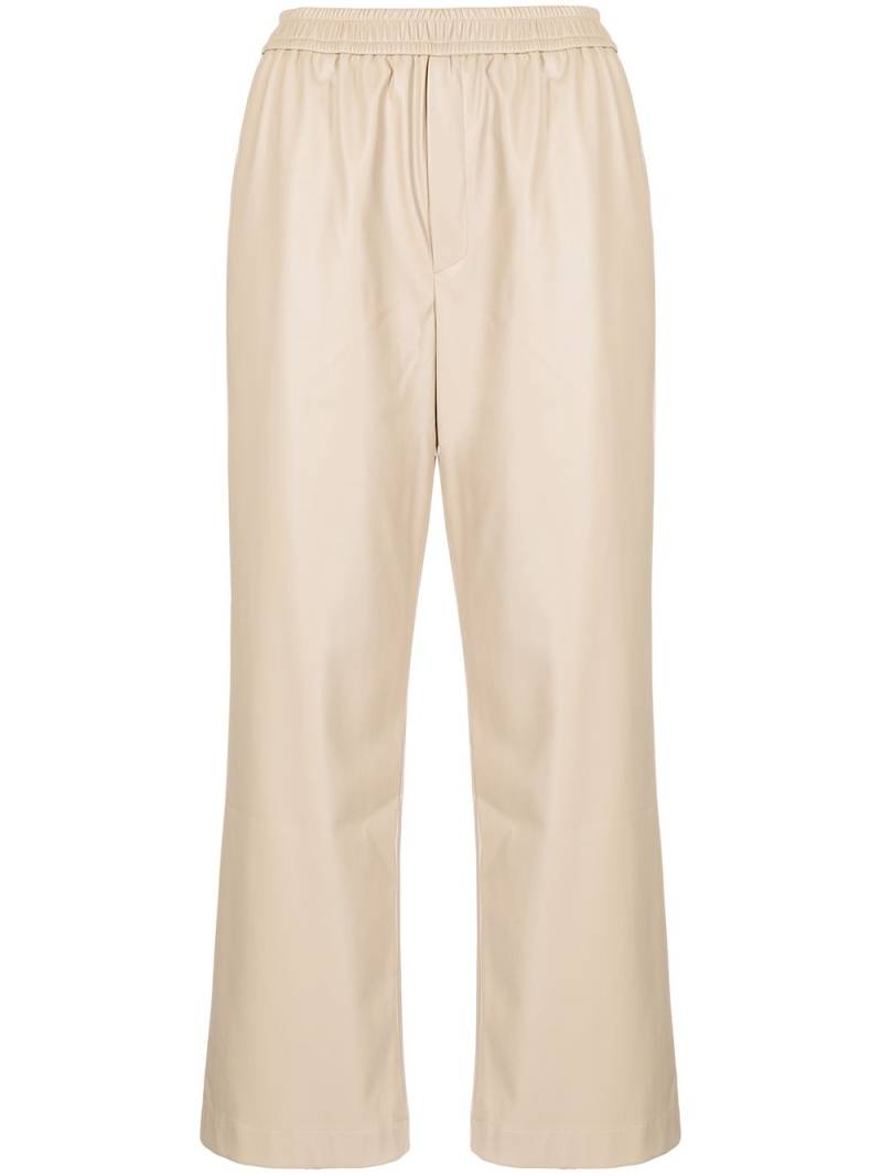 Goen.J faux-leather straight trousers - Brown von Goen.J