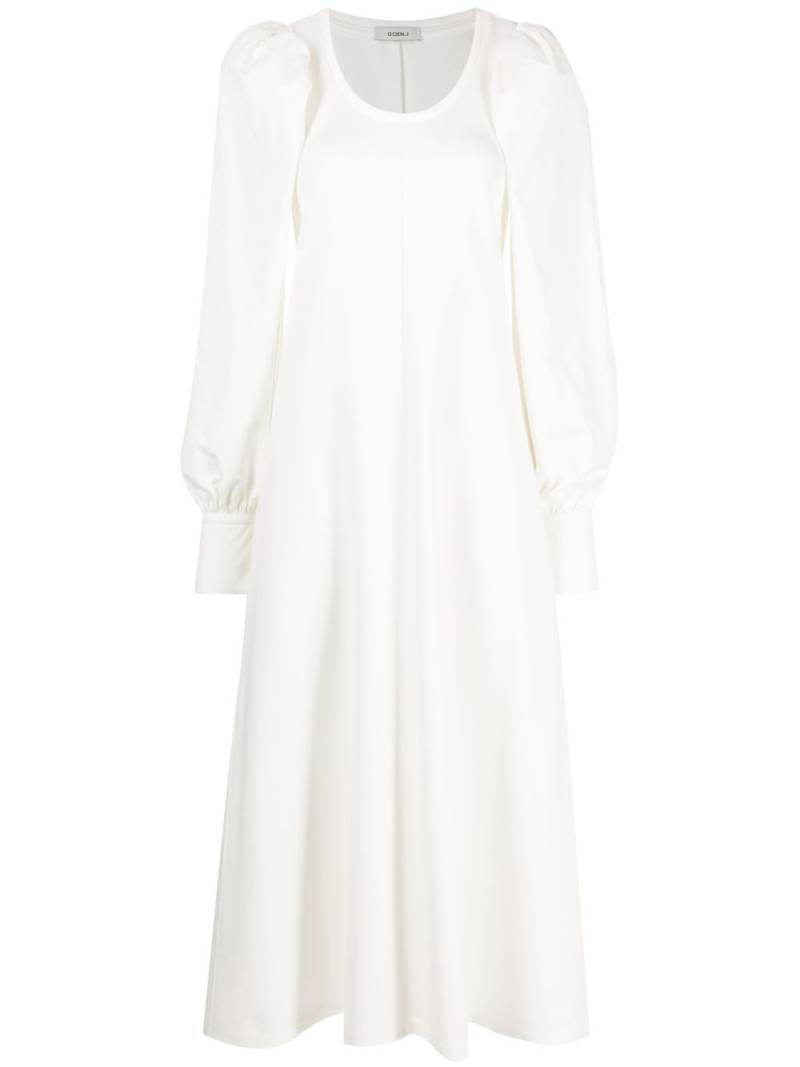 Goen.J flared puff-sleeve dress - White von Goen.J