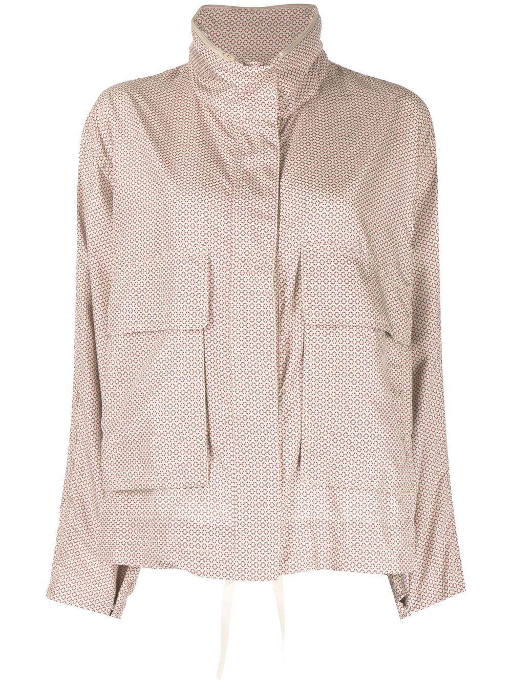 Goen.J geometric print windbreaker jacket - Neutrals von Goen.J