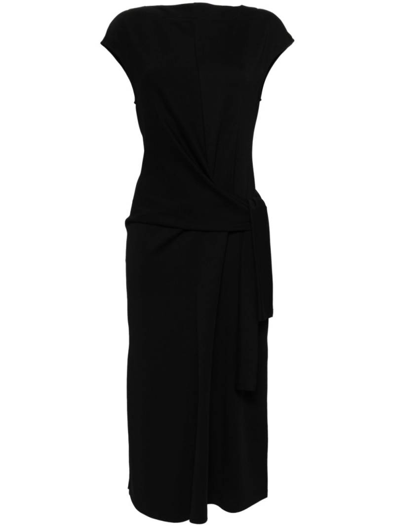 Goen.J knot-detail sleeveless cotton-jersey midi dress - Black von Goen.J