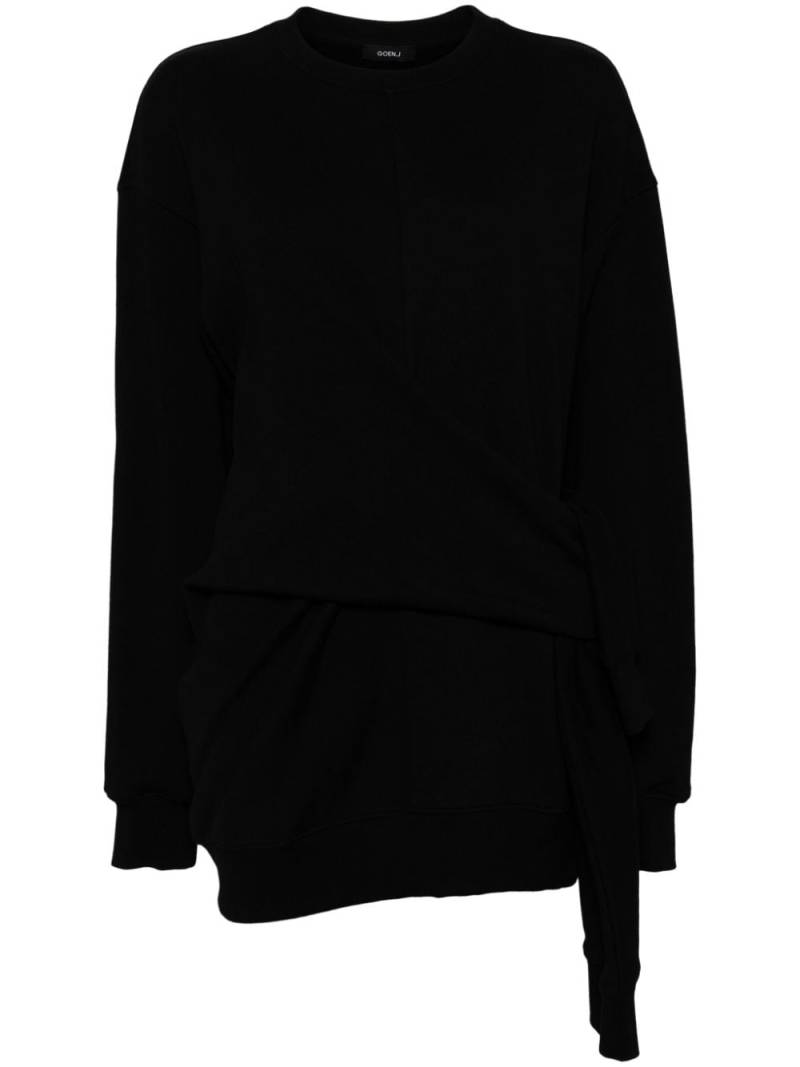 Goen.J knotted detail sweatshirt - Black von Goen.J