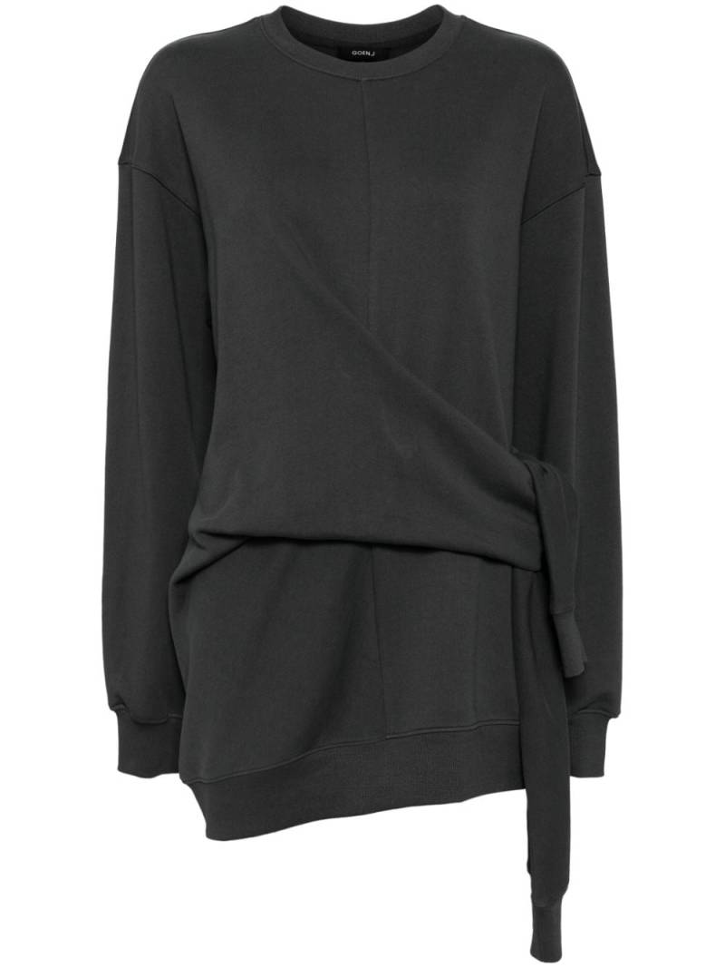 Goen.J knotted detail sweatshirt - Grey von Goen.J