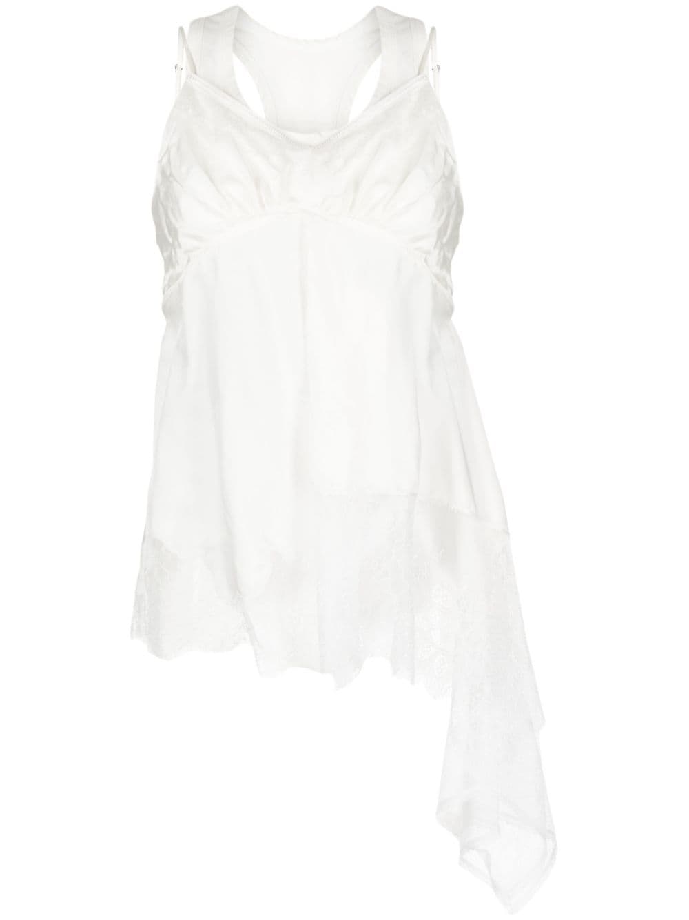 Goen.J lace-trimmed double-layer camisole - White von Goen.J