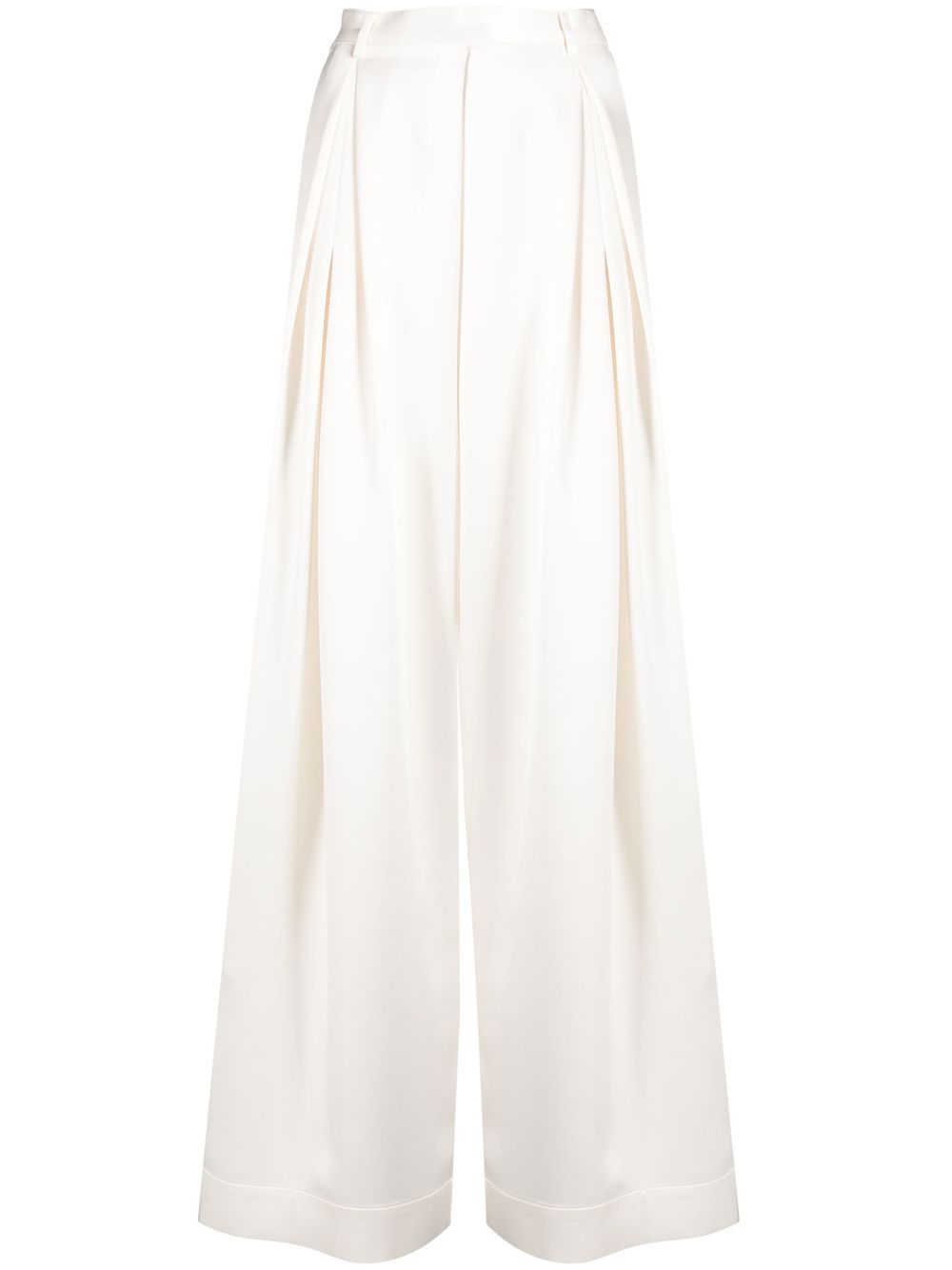 Goen.J pleated high-waist trousers - White von Goen.J