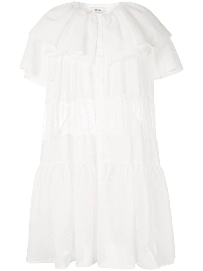 Goen.J tiered mini dress - White von Goen.J