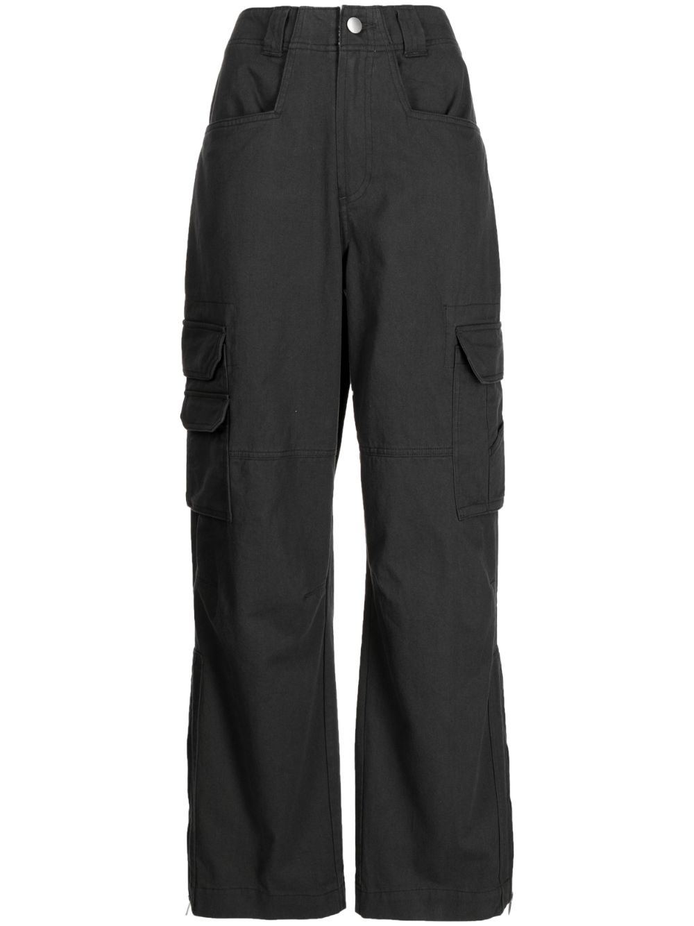 Goen.J wide-leg cotton cargo pants - Grey von Goen.J