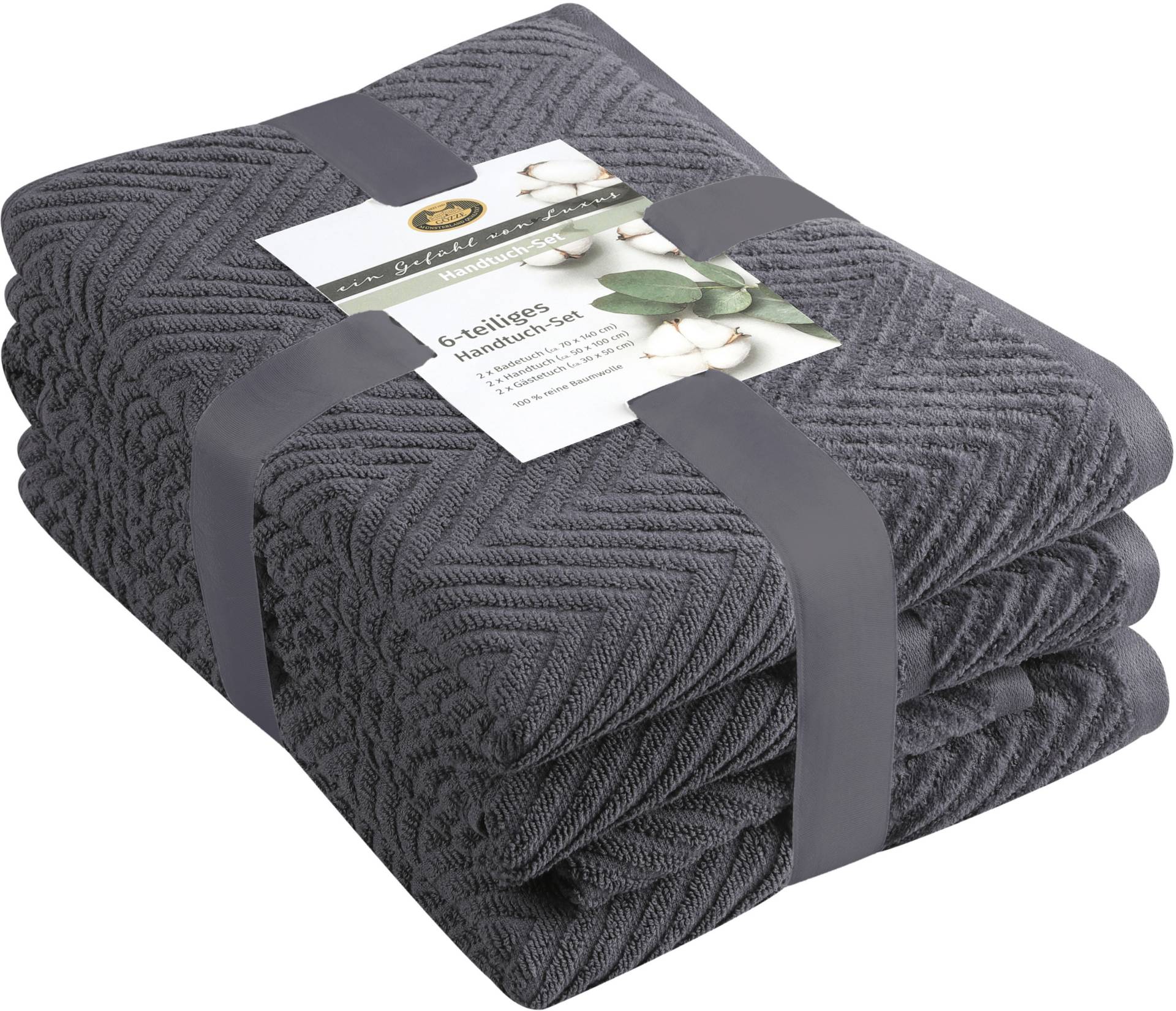 Gözze Handtuch Set »Viola«, (6 St., 2 Badetücher 70x140 cm-2 Gästetücher 30x50 cm-2 Handtücher 50x100 cm) Gözze Handtuch Set »Viola«, (6 St., 2 Badetücher 70x140 cm-2 Gästetücher 30x50 cm-2 Handtücher 50x100 cm) von Gözze