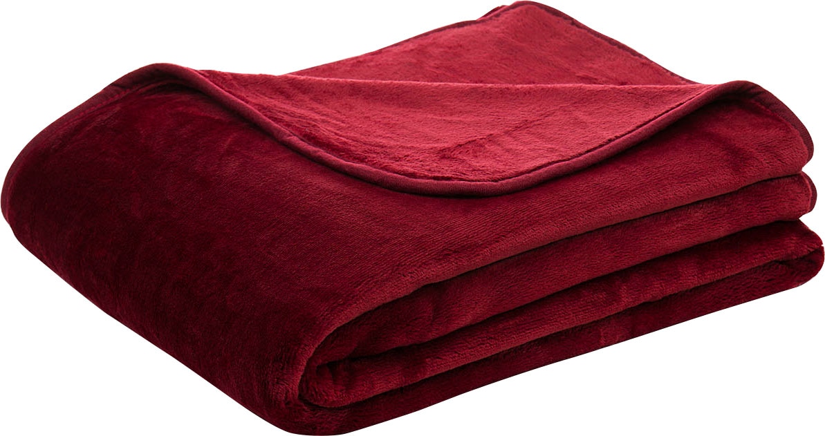 Gözze Wohndecke »Uni Decke aus recyceltem Polyester«, Kuscheldecke Gözze Wohndecke »Uni Decke aus recyceltem Polyester«, Kuscheldecke von Gözze