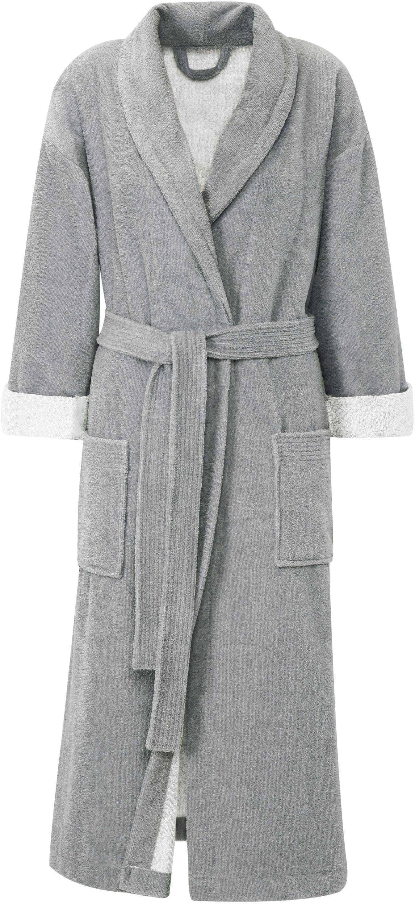 Gözze Unisex-Bademantel »Turin, ideal für Sauna & Spa, Hotelbademantel, Morgenmantel«, (1 St.), für Damen & Herren, mit Gürtel und zwei aufgesetzten Taschen, lang Gözze Unisex-Bademantel »Turin, ideal für Sauna & Spa, Hotelbademantel, Morgenmantel«, (1 St.), für Damen & Herren, mit Gürtel und zwei aufgesetzten Taschen, lang von Gözze