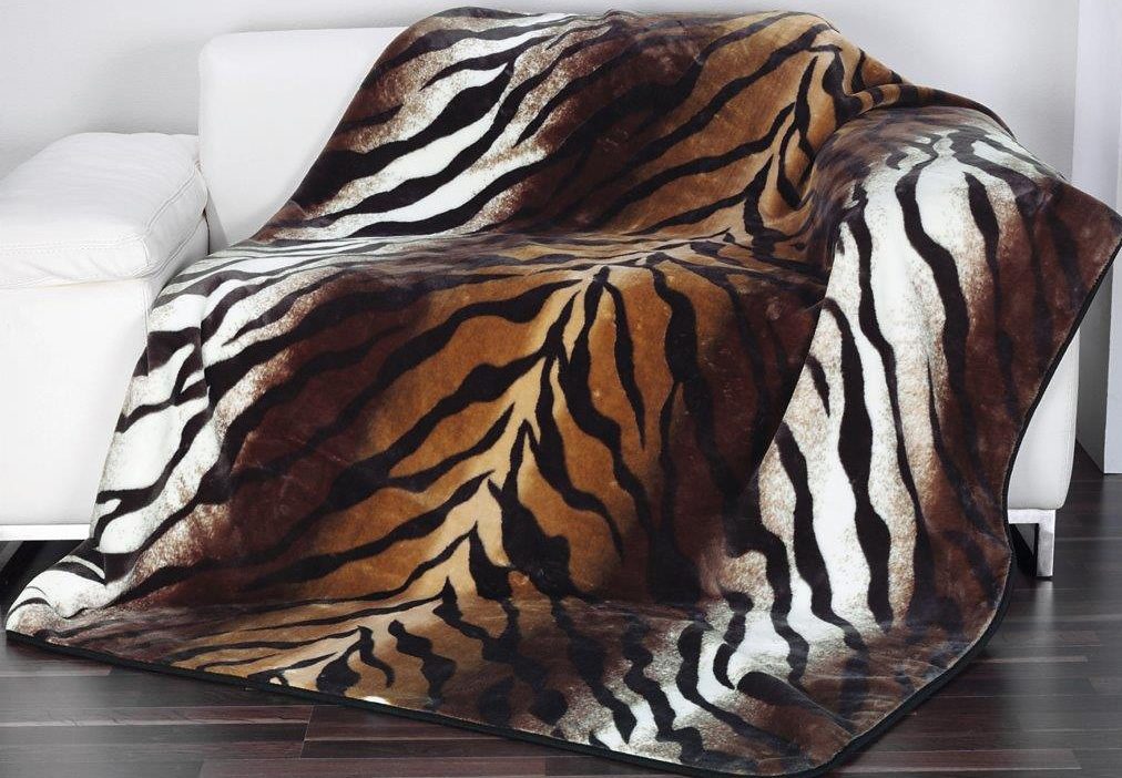 Gözze Wohndecke »Königstiger«, Animalprint, Kuscheldecke von Gözze