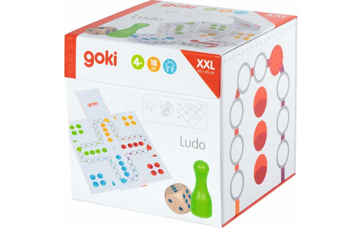 goki Lernspielzeug »XXL Ludo im Würfel zum Aufklappen« von Goki