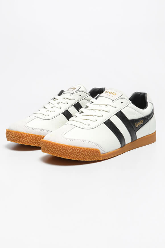 Gola Harrier Leather Sneaker | White + Black | Herren  | EU40 von Gola