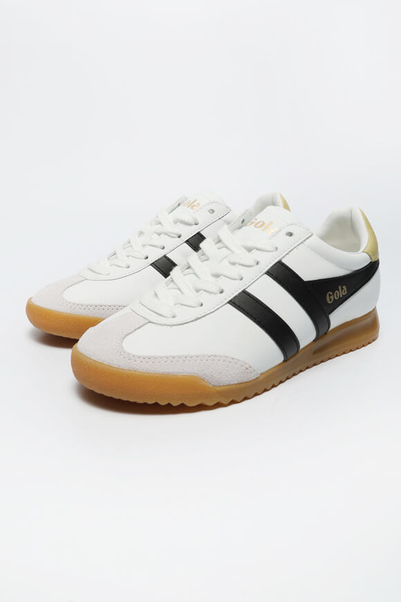 Gola Torpedo Sneaker | White + Black + Lemon | Damen  | EU37 von Gola