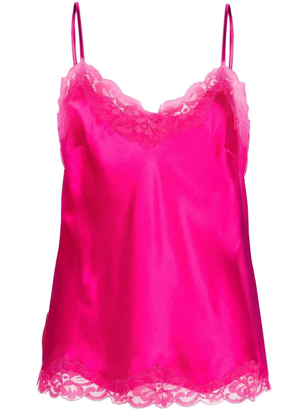 Gold Hawk lace-trim slip top - Pink von Gold Hawk