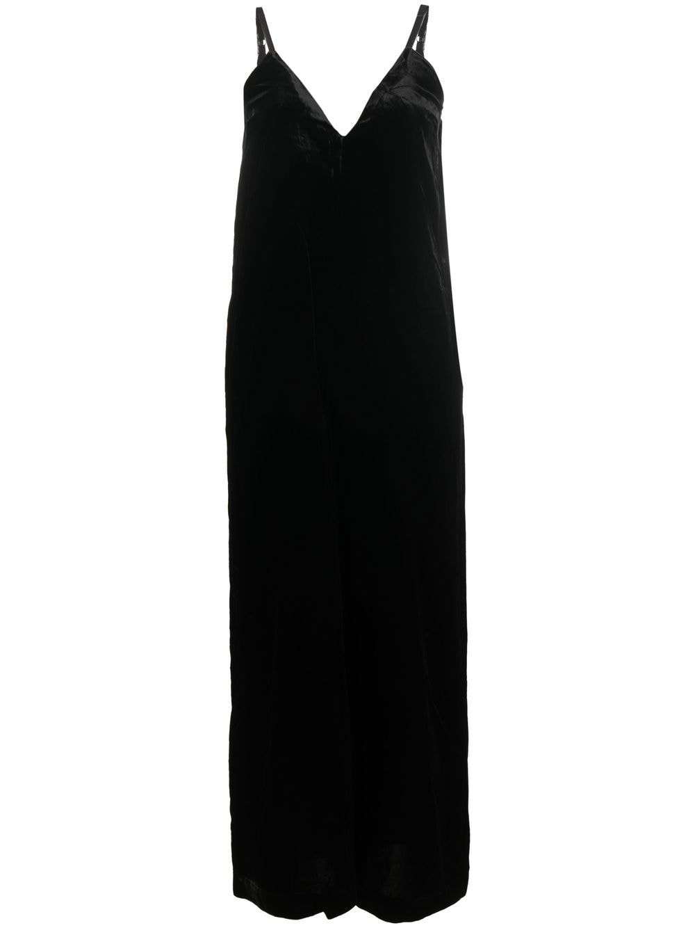 Gold Hawk velvet sleeveless jumpsuit - Black von Gold Hawk