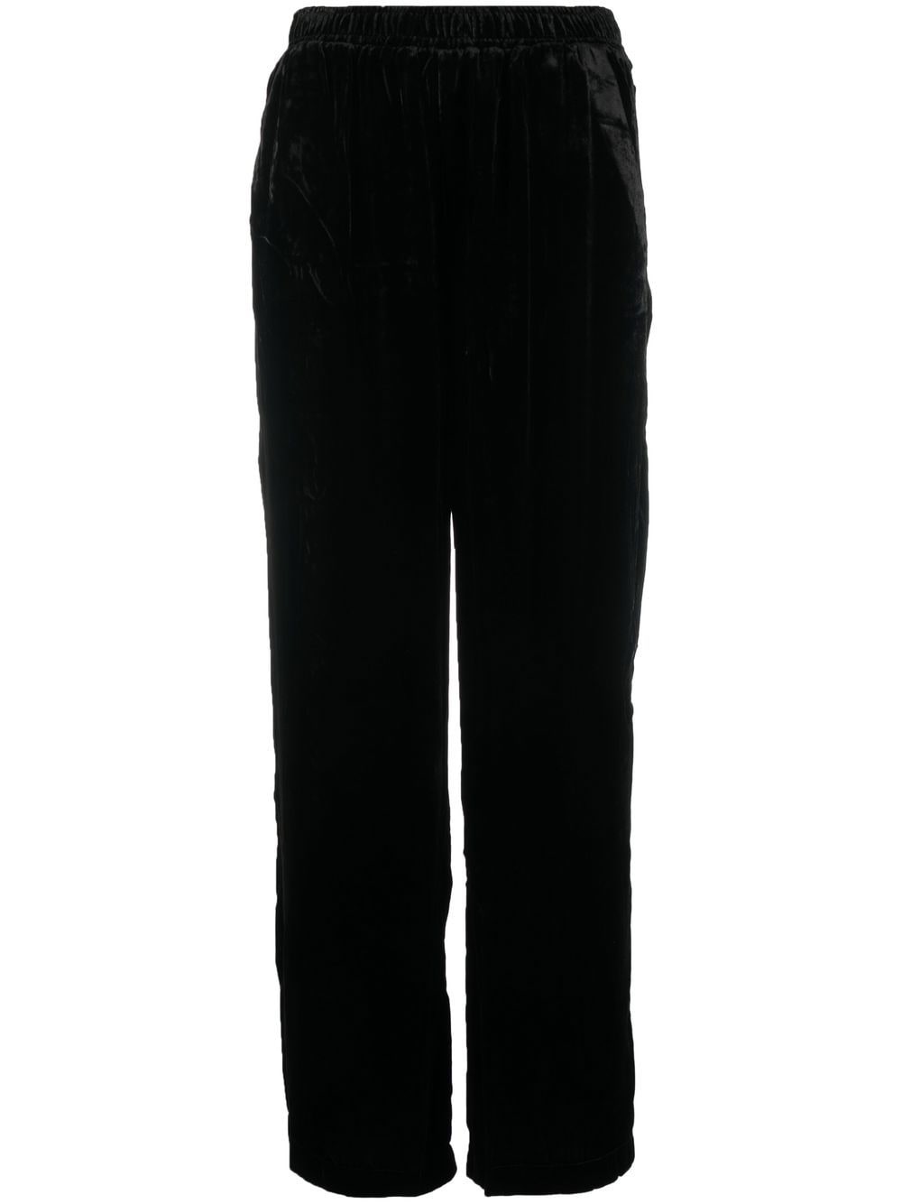 Gold Hawk velvet straight-leg trousers - Black von Gold Hawk