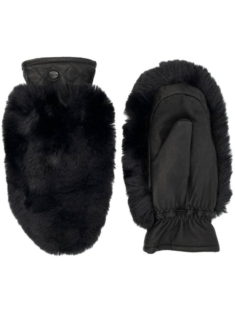 Goldbergh shearling mittens - Black von Goldbergh