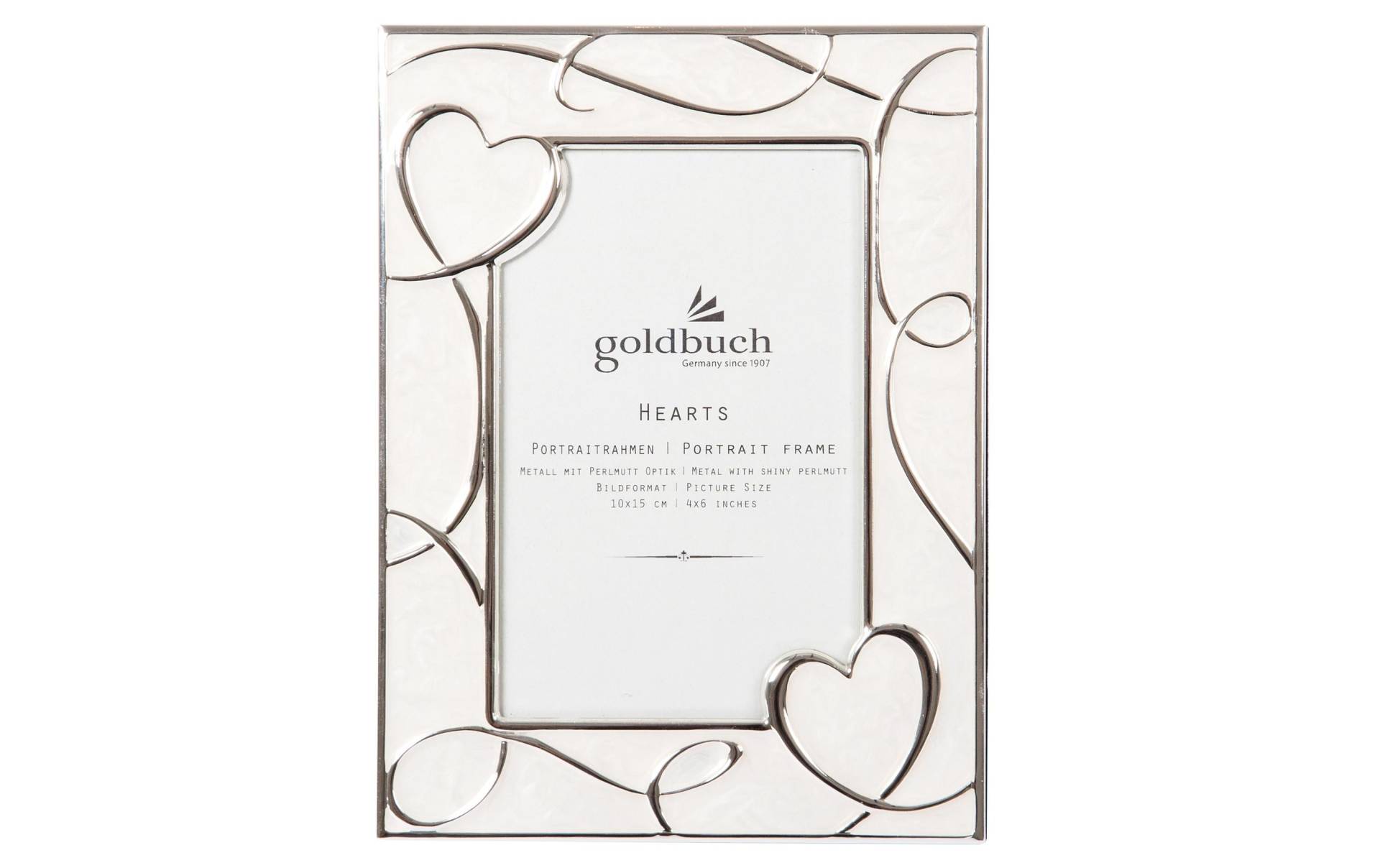 Goldfarbenbuch Bilderrahmen »Hearts Silberfarben,« Goldfarbenbuch Bilderrahmen »Hearts Silberfarben,« von Goldbuch