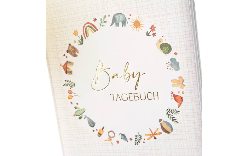 Goldfarbenbuch Tagebuch »Babytagebuch Hello Baby« von Goldbuch