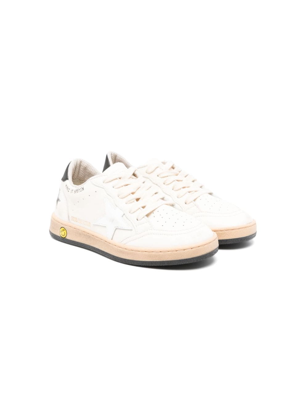 Golden Goose Kids Ball Star New leather sneakers - Neutrals von Golden Goose Kids