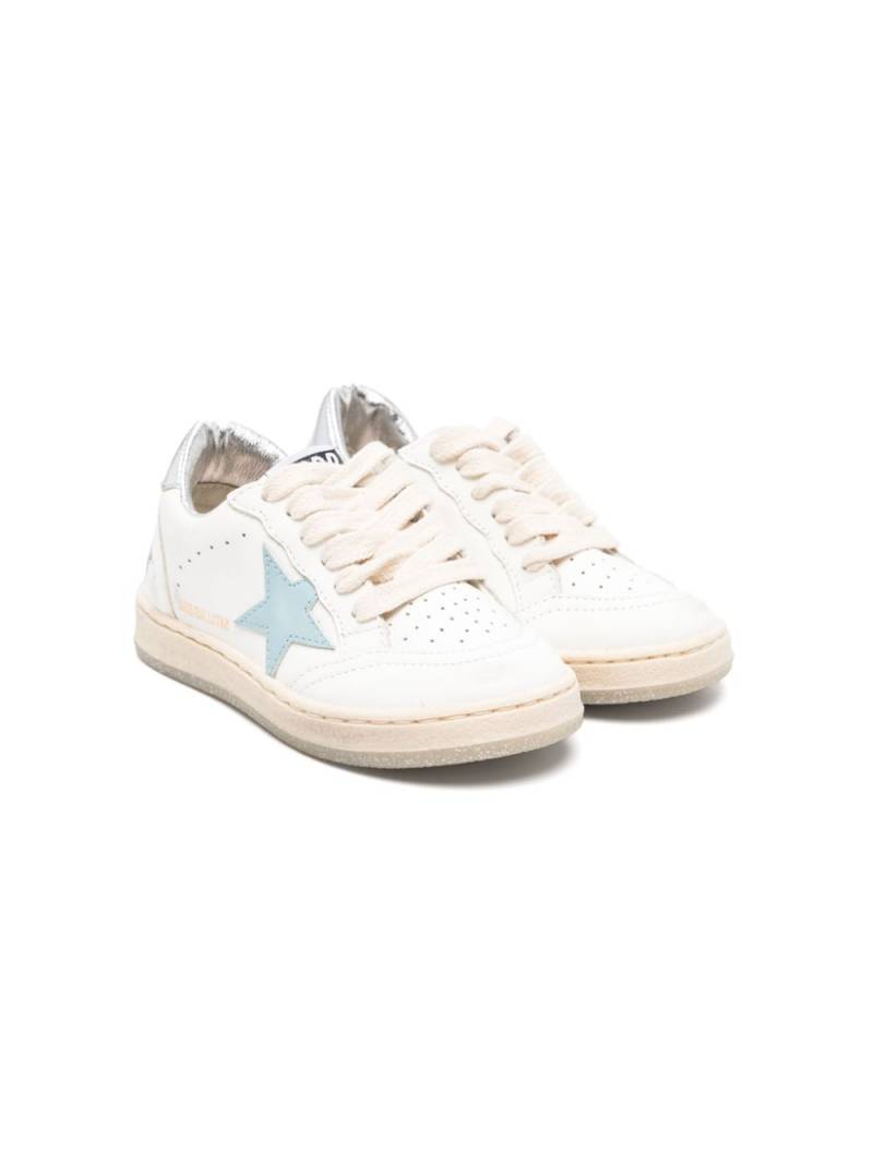 Golden Goose Kids Ball Star leather sneakers - White von Golden Goose Kids