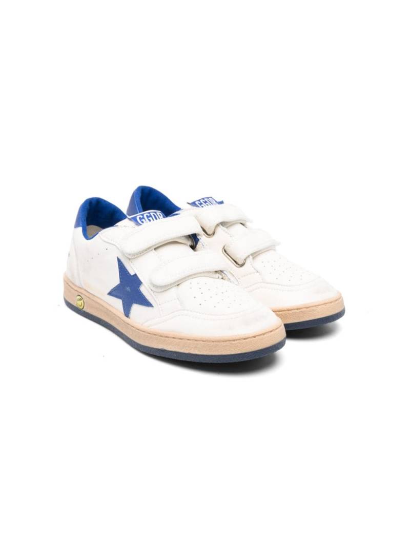 Golden Goose Kids Ball Star leather sneakers - White von Golden Goose Kids