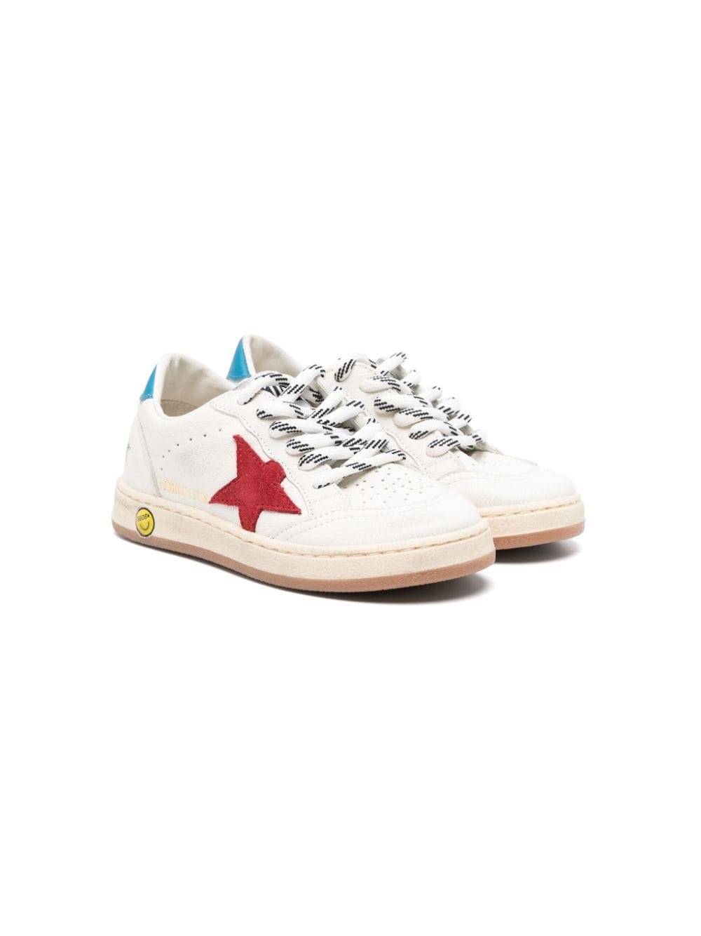 Golden Goose Kids Ball Star leather sneakers - White von Golden Goose Kids