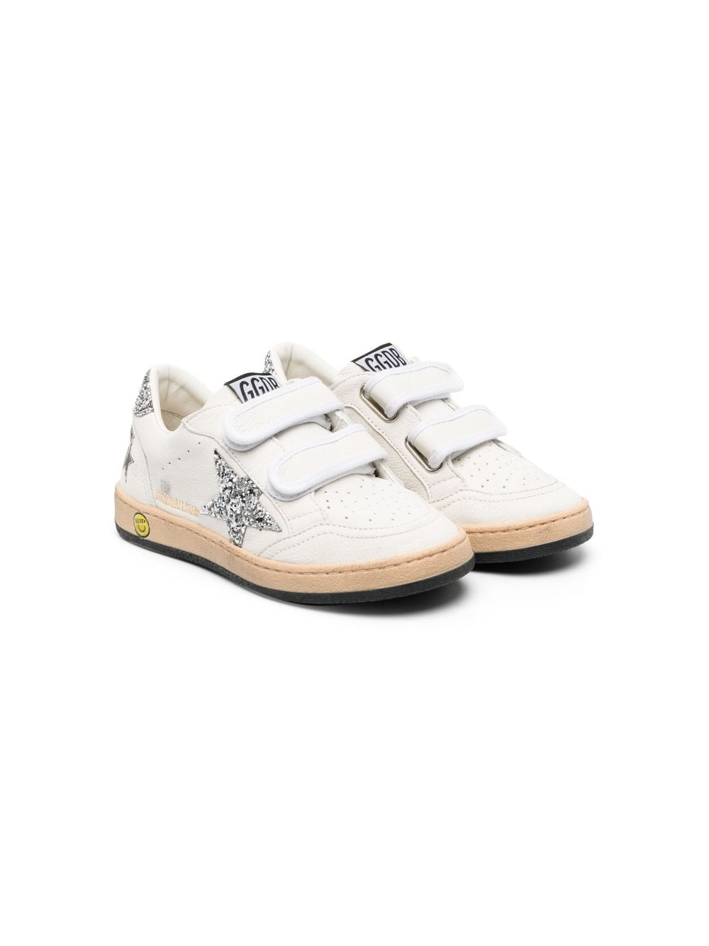 Golden Goose Kids Ball Star touch-strap sneakers - White von Golden Goose Kids