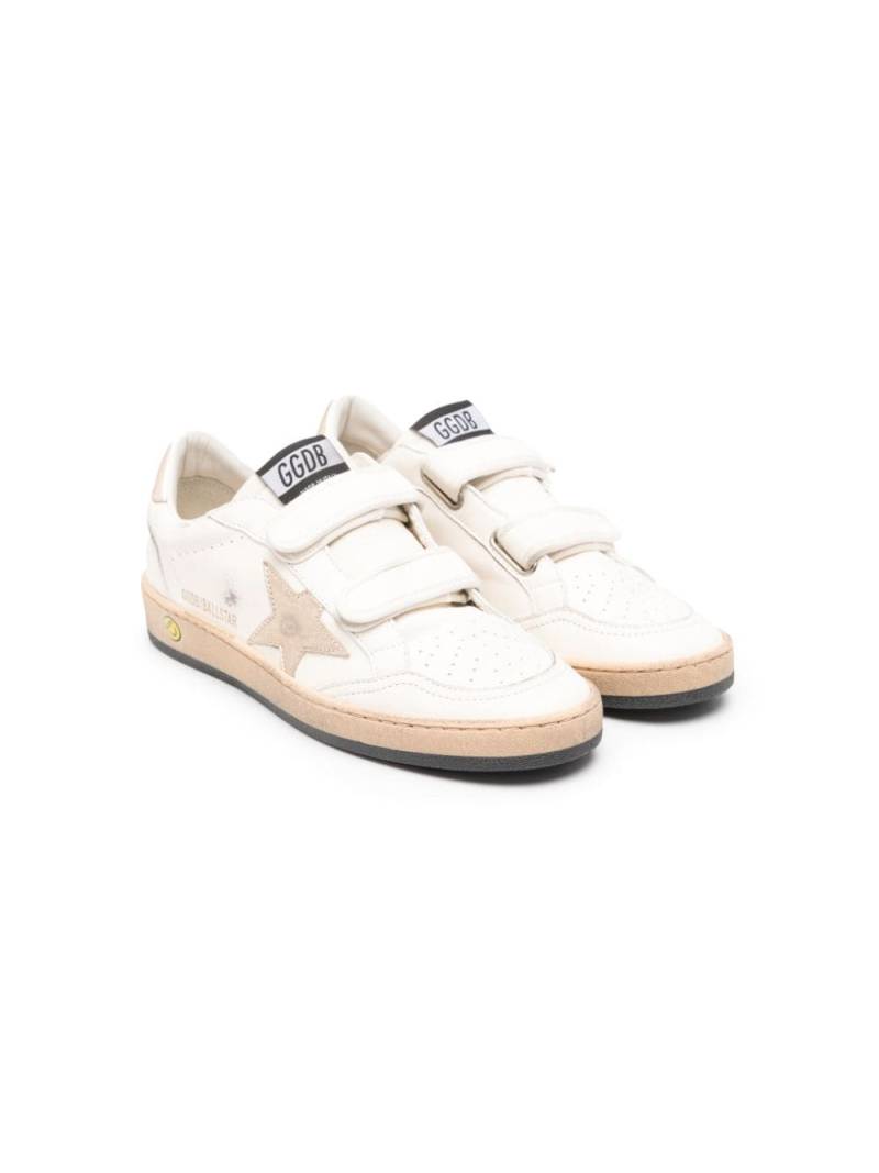 Golden Goose Kids Ballstar distressed-effect sneakers - White von Golden Goose Kids