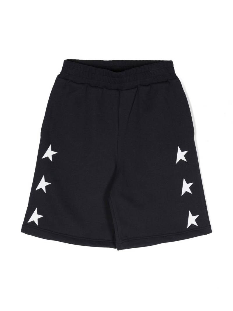 Golden Goose Kids Black Star Collection wide-leg shorts - Blue von Golden Goose Kids