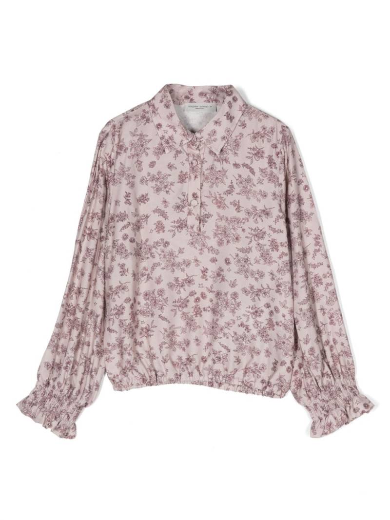 Golden Goose Kids floral-print long-sleeve top - Pink von Golden Goose Kids